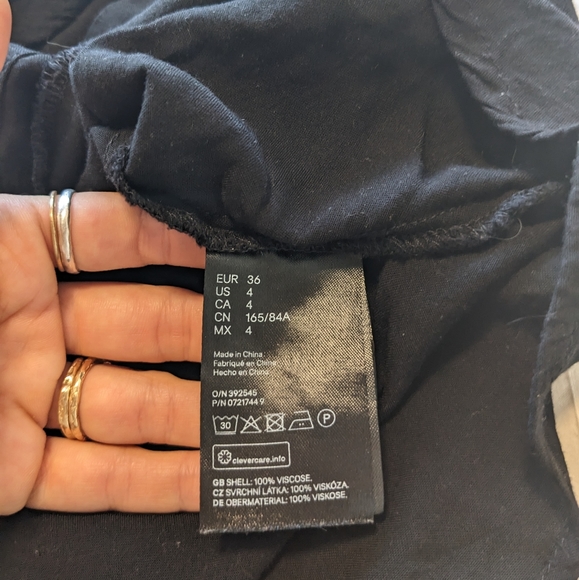 H&M black button up mini dress - Picture 5 of 6